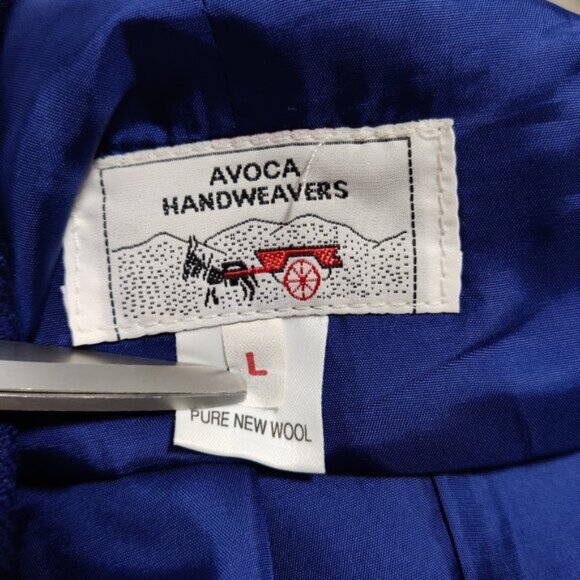 Avoca Handweavers Womens Mini Skirt Size L Blue Wool Lined Elegant - Picture 3 of 5